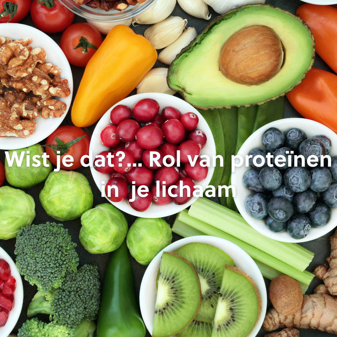Wist je dat?... Rol van proteïnen in  je lichaam