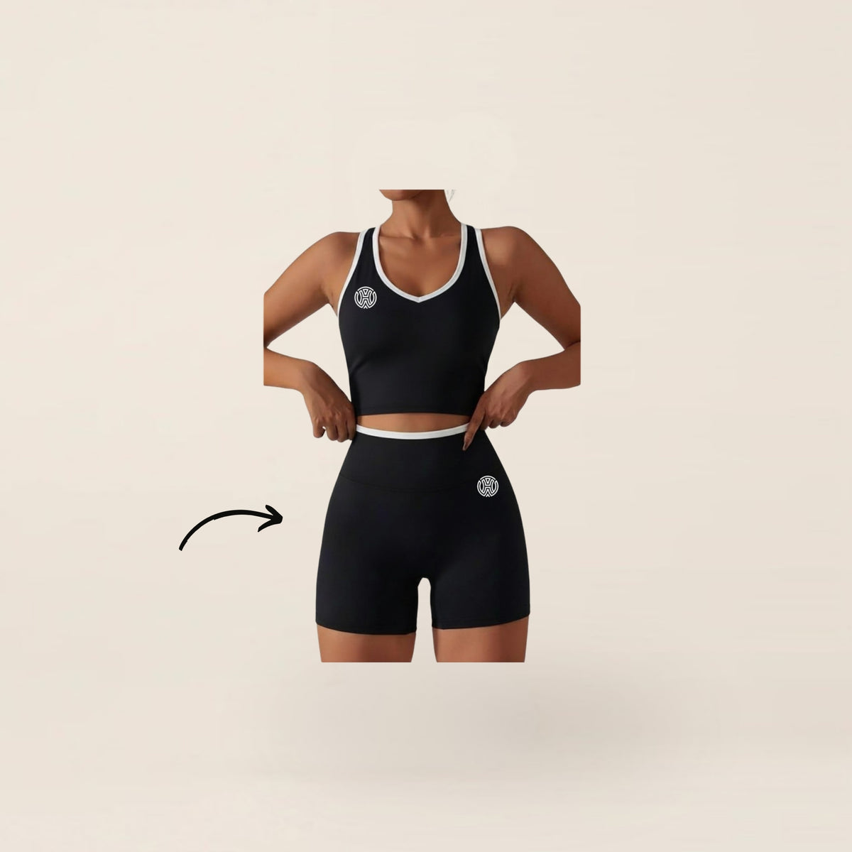 HOW Motion Biker Short Balance Black