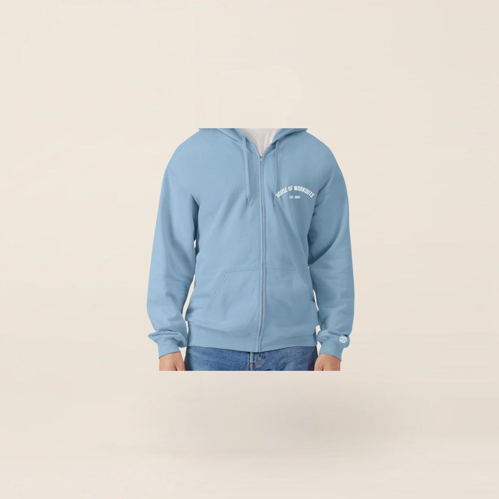 HOW Full-Zip Hoodie Blue (unisex)