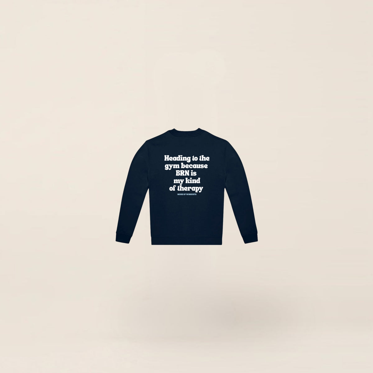 BRN® Sweater Navy Blue (unisex) achterkant