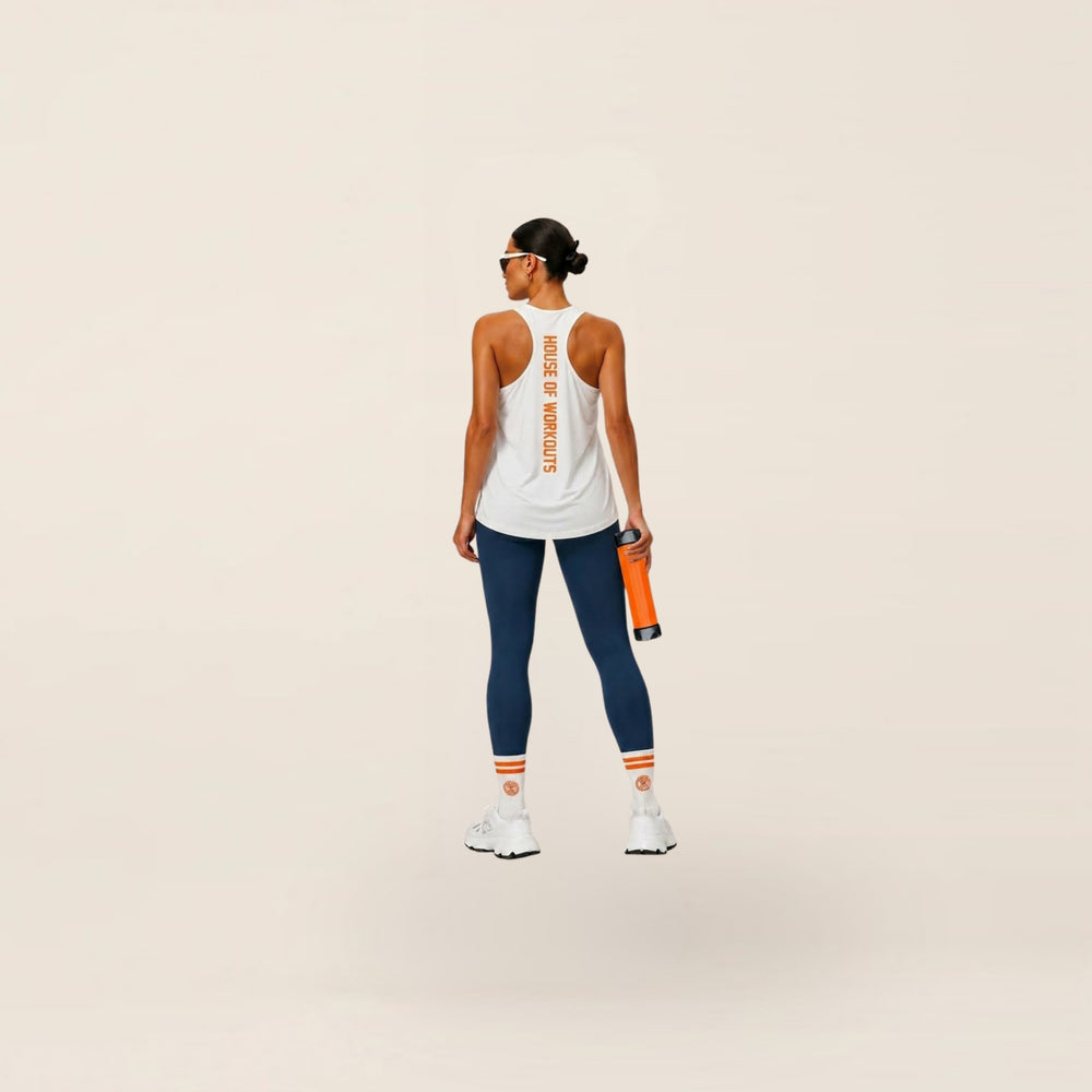 HOW Tanktop White/Dutch Orange (dames)