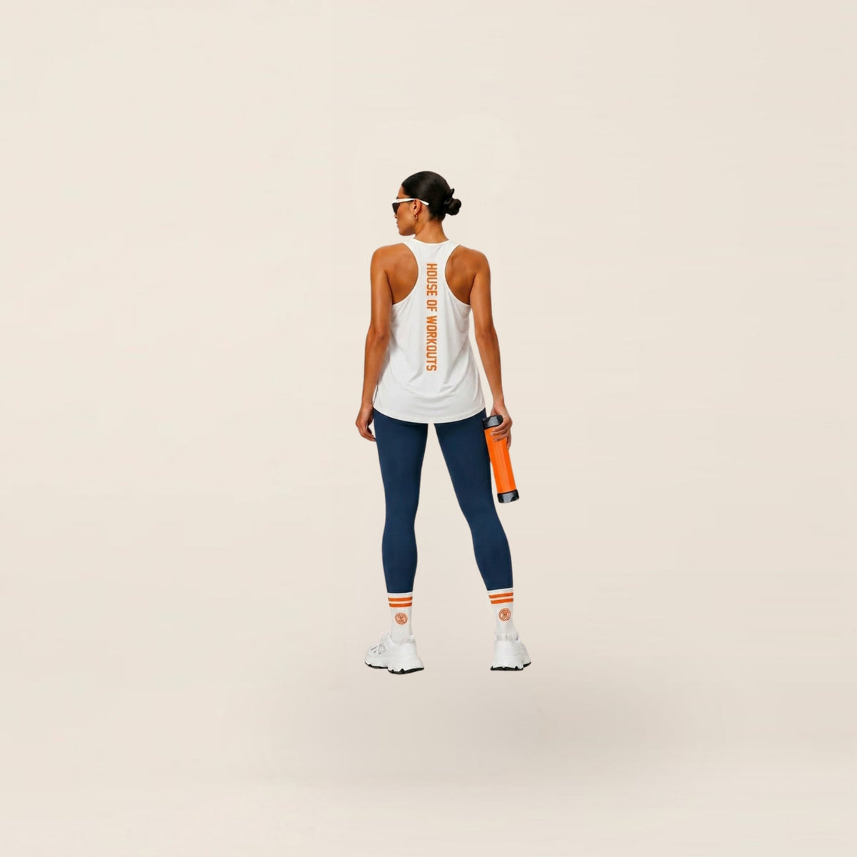 HOW Tanktop White/Dutch Orange (dames)