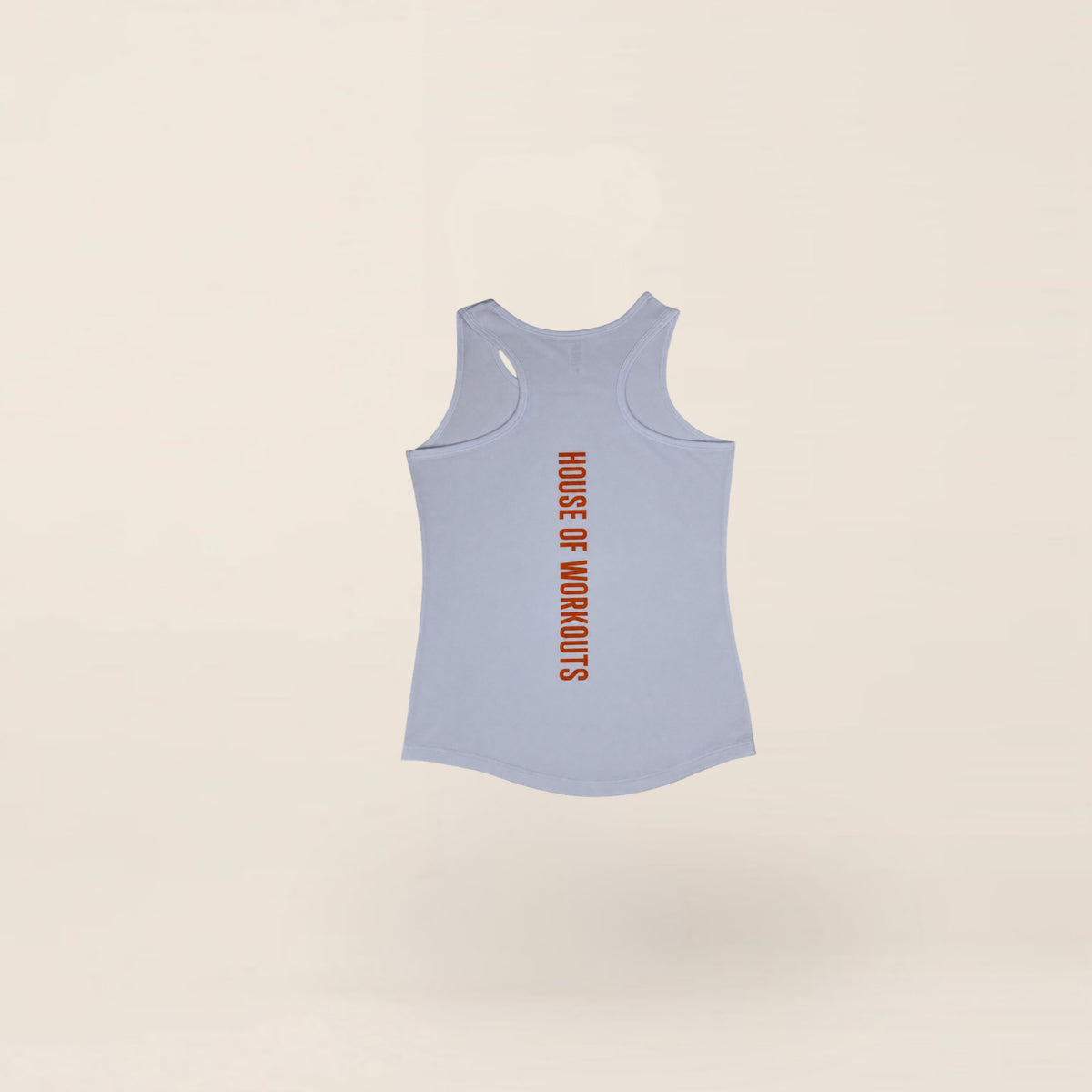 HOW Tanktop White/Dutch Orange (dames) achterkant