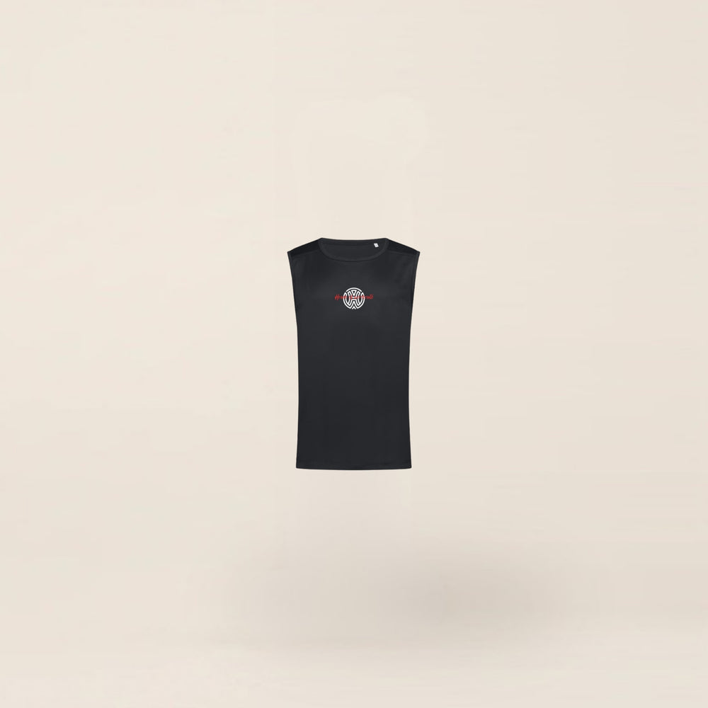 HOW Sport Tank Zwart (heren) voorkant
