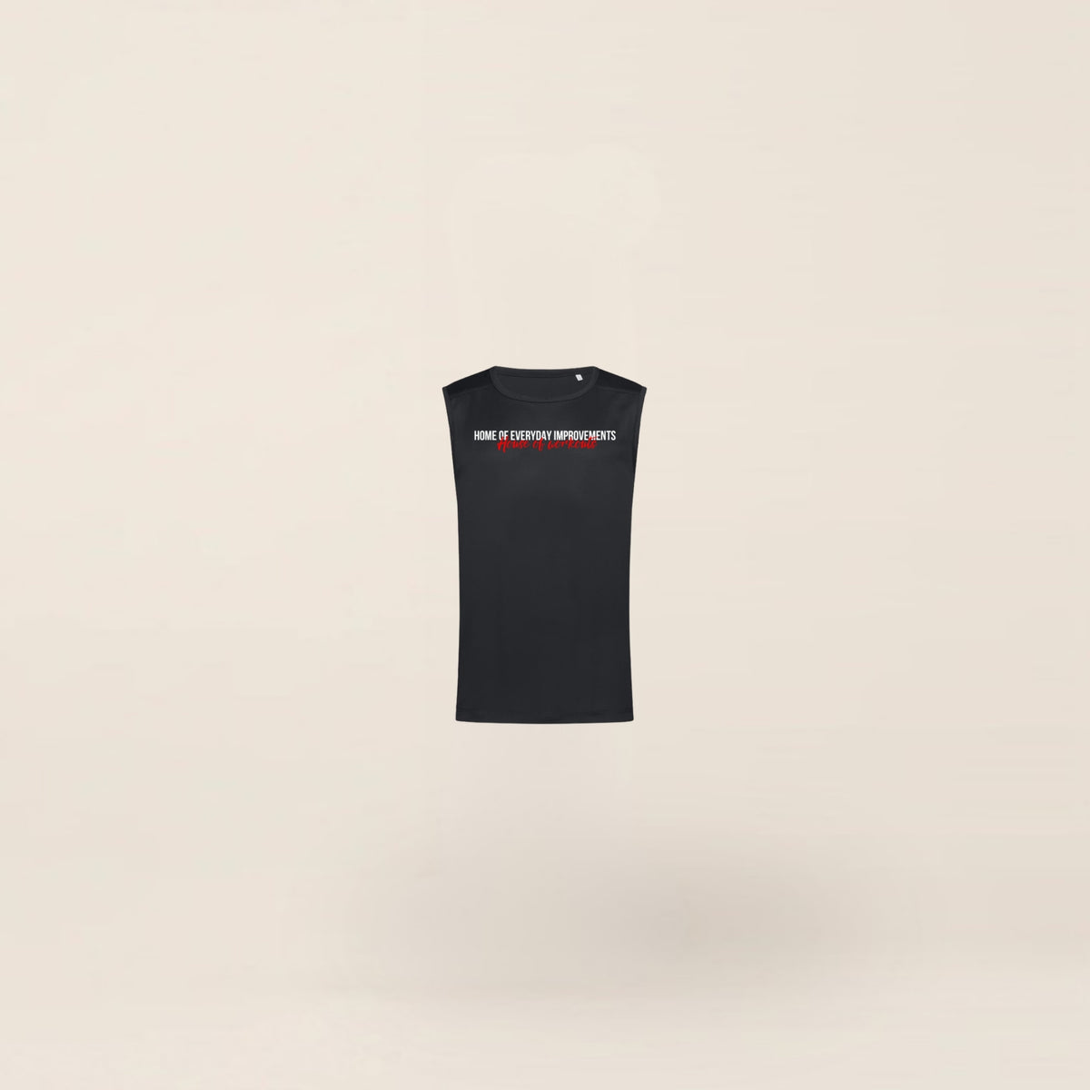 HOW Sport Tank Zwart (heren) achterkant