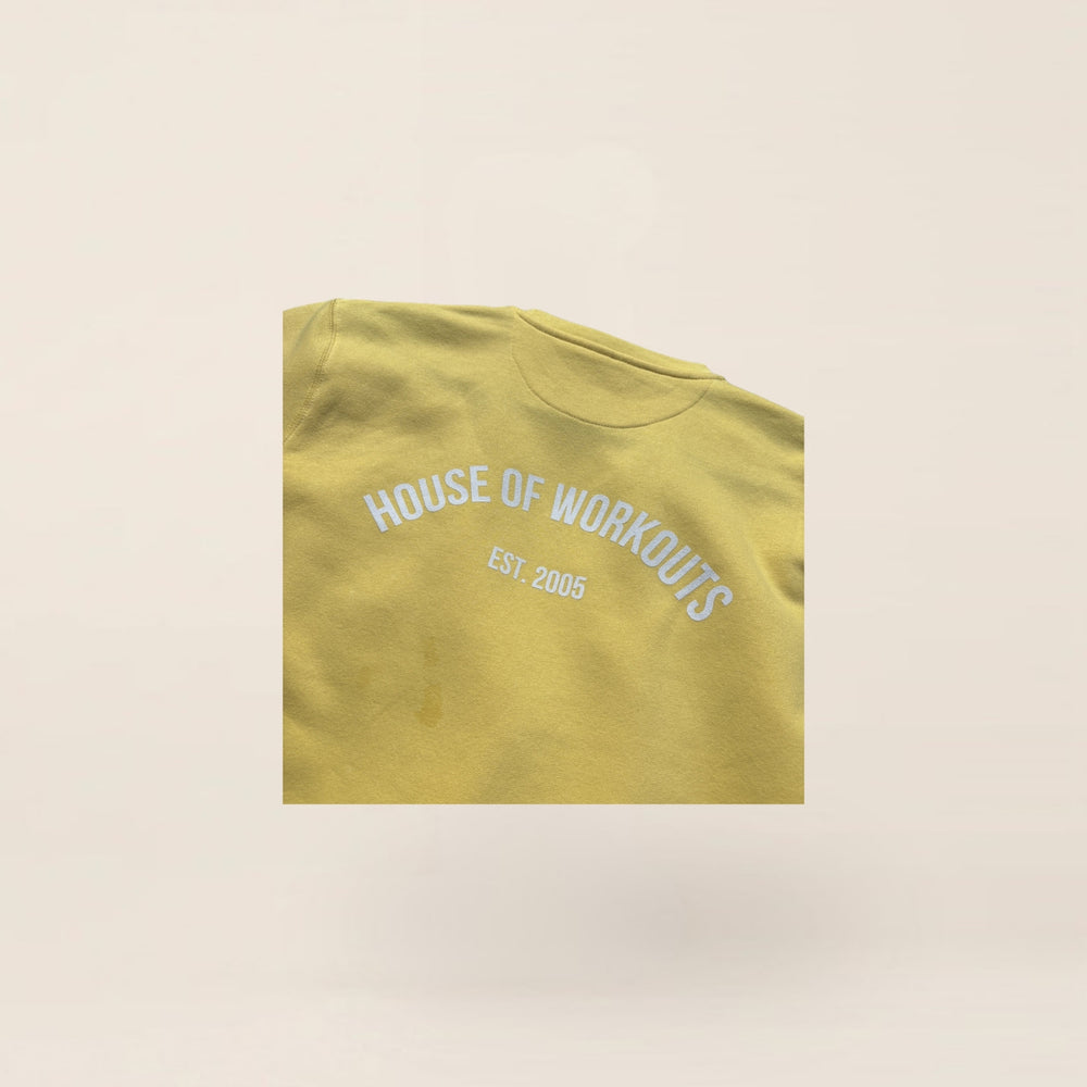 HOW Sweater Yellow (unisex) achterkant