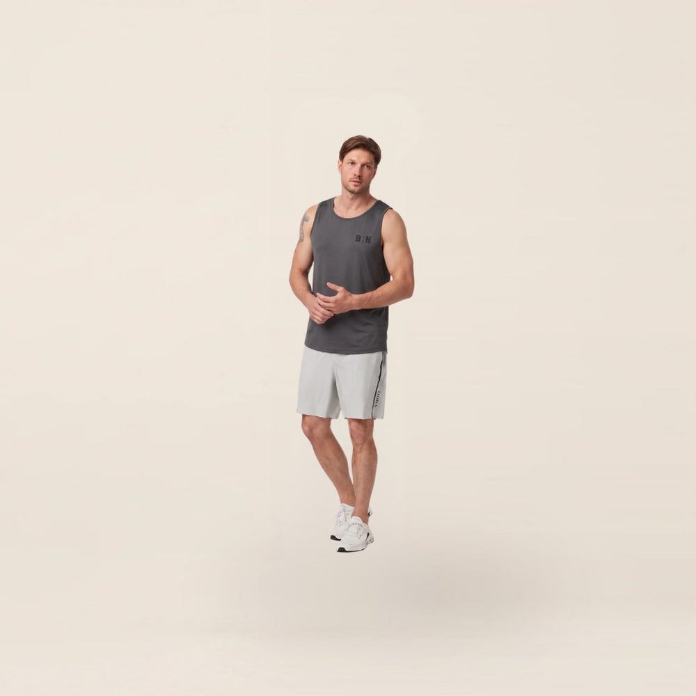 BRN® Tanktop Dark Grey gedragen