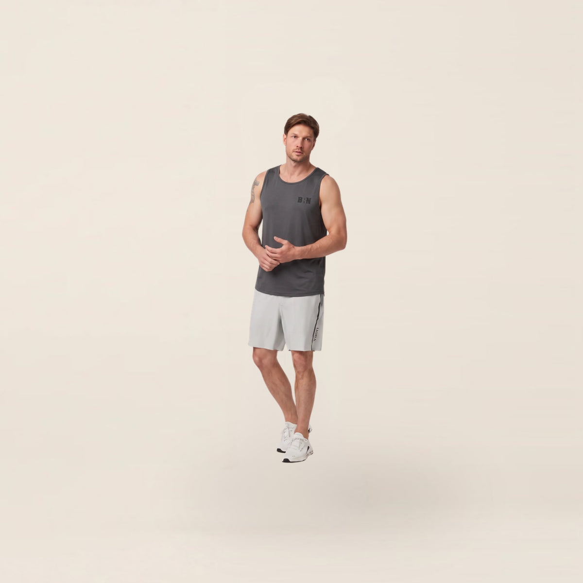 BRN® Tanktop Dark Grey gedragen