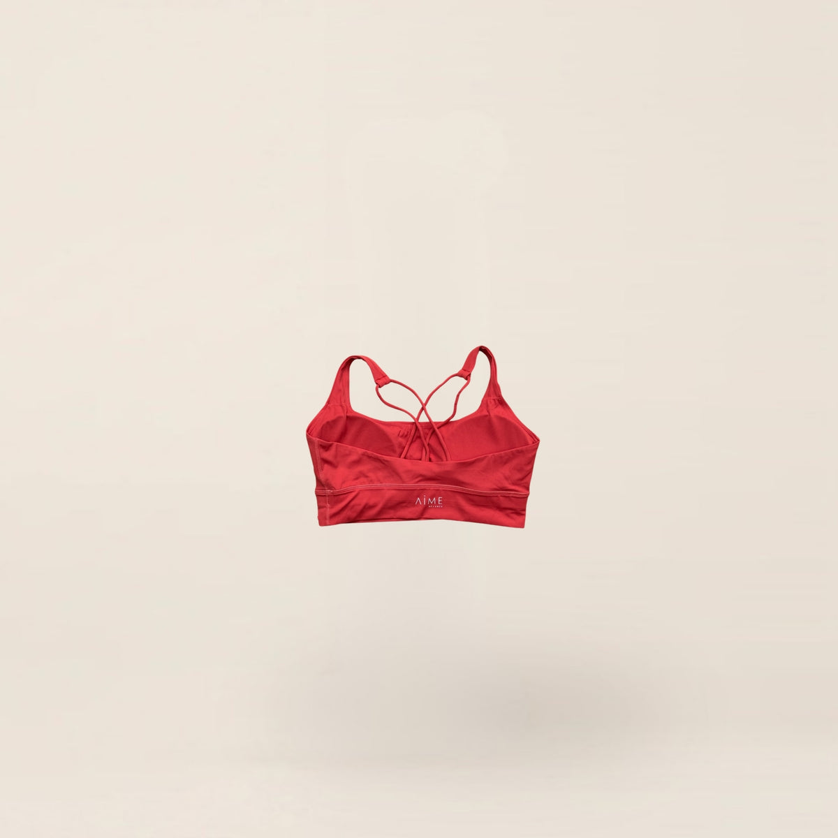 HOW x AIME Sportsbra Dessert Red achterkant