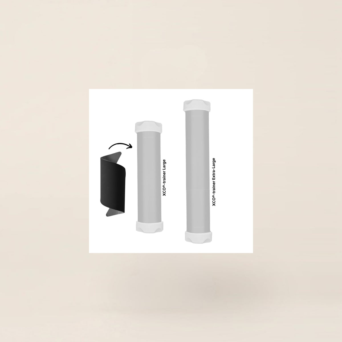 XCO® Foam Grip Large past op XCO® Large en Extra Large