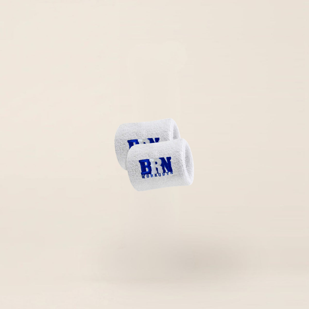 BRN® sweat wristband wit – set van 2