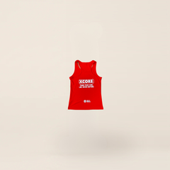 XCORE® tanktop rood met opdruk op de rug (heren) – foto 3