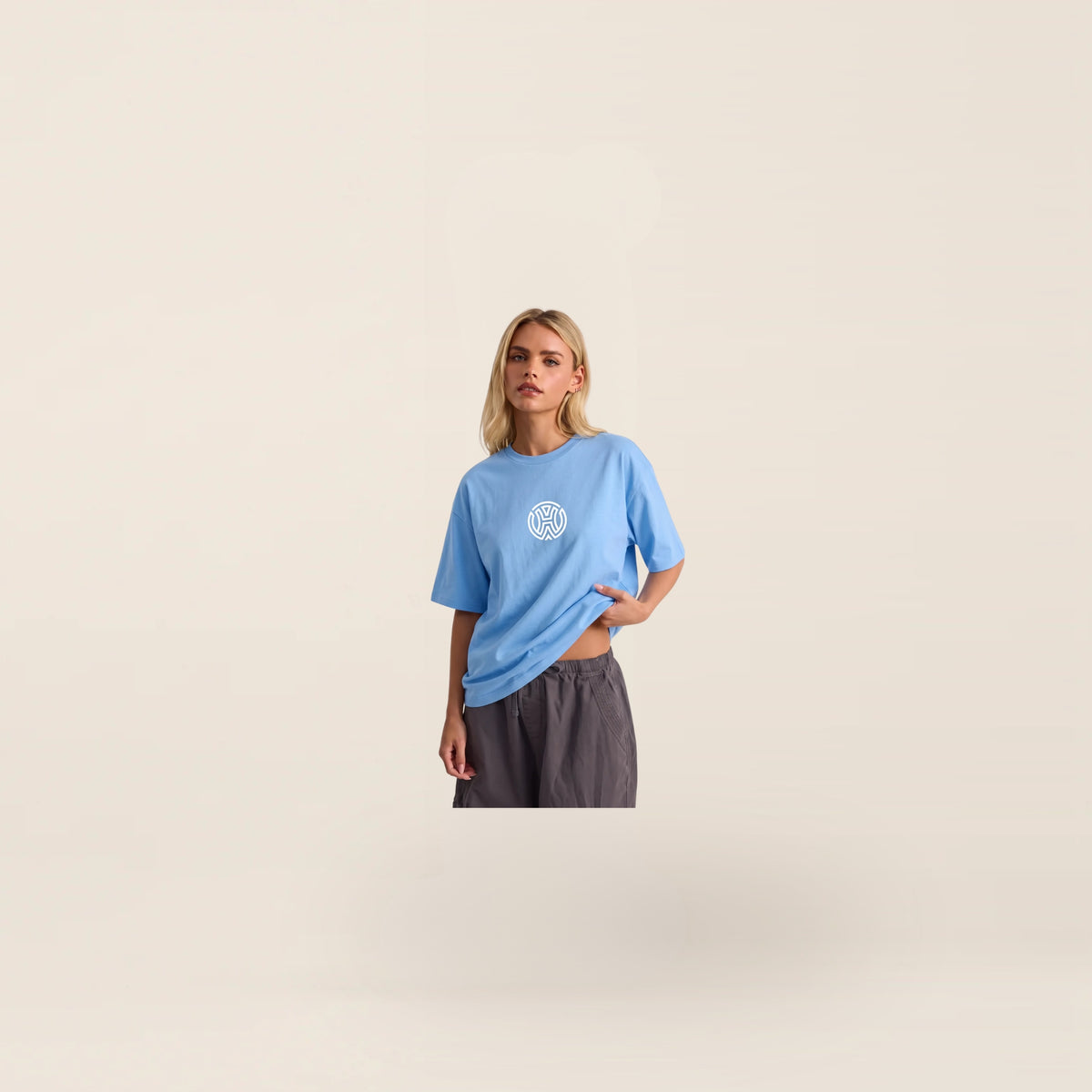 HOW oversized t-shirt Blue (Unisex)